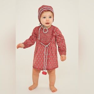 Bossa by amarth baby girl dress, bloomers and bonnett baby girls size 18 months